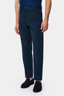 Orta Lacivert Regular Fit Standart Kesim 5 Cep Kanvas / Chino Pantolon