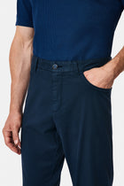 Orta Lacivert Slim Fit Dar Kesim 5 Cep Kanvas / Chino Pantolon