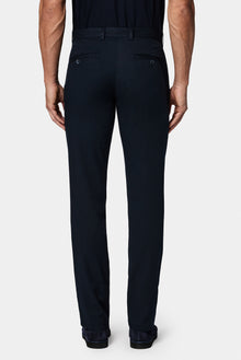 Koyu Lacivert Slim Fit Dar Kesim Modal Kar???ml? Yandan Cep Kanvas / Chino Pantolon-Abdullah Ki??l?