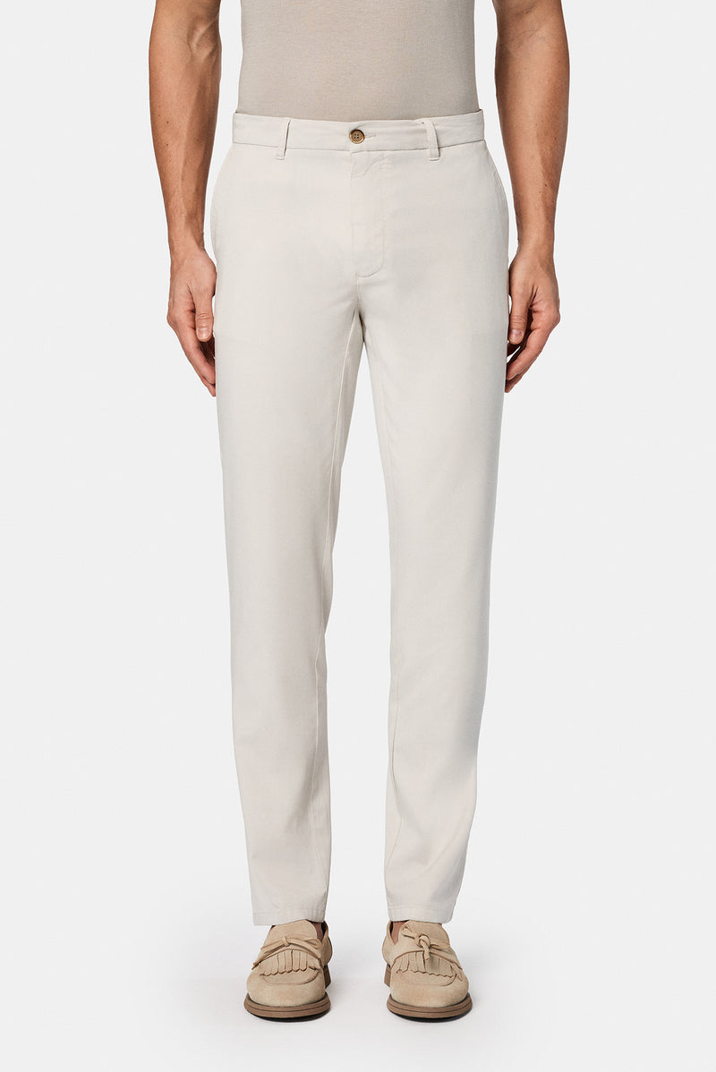 Ta? 7 Drop Slim Fit Dar Kesim Modal Kar???ml? Yandan Cep Kanvas / Chino Pantolon-Abdullah Ki??l?