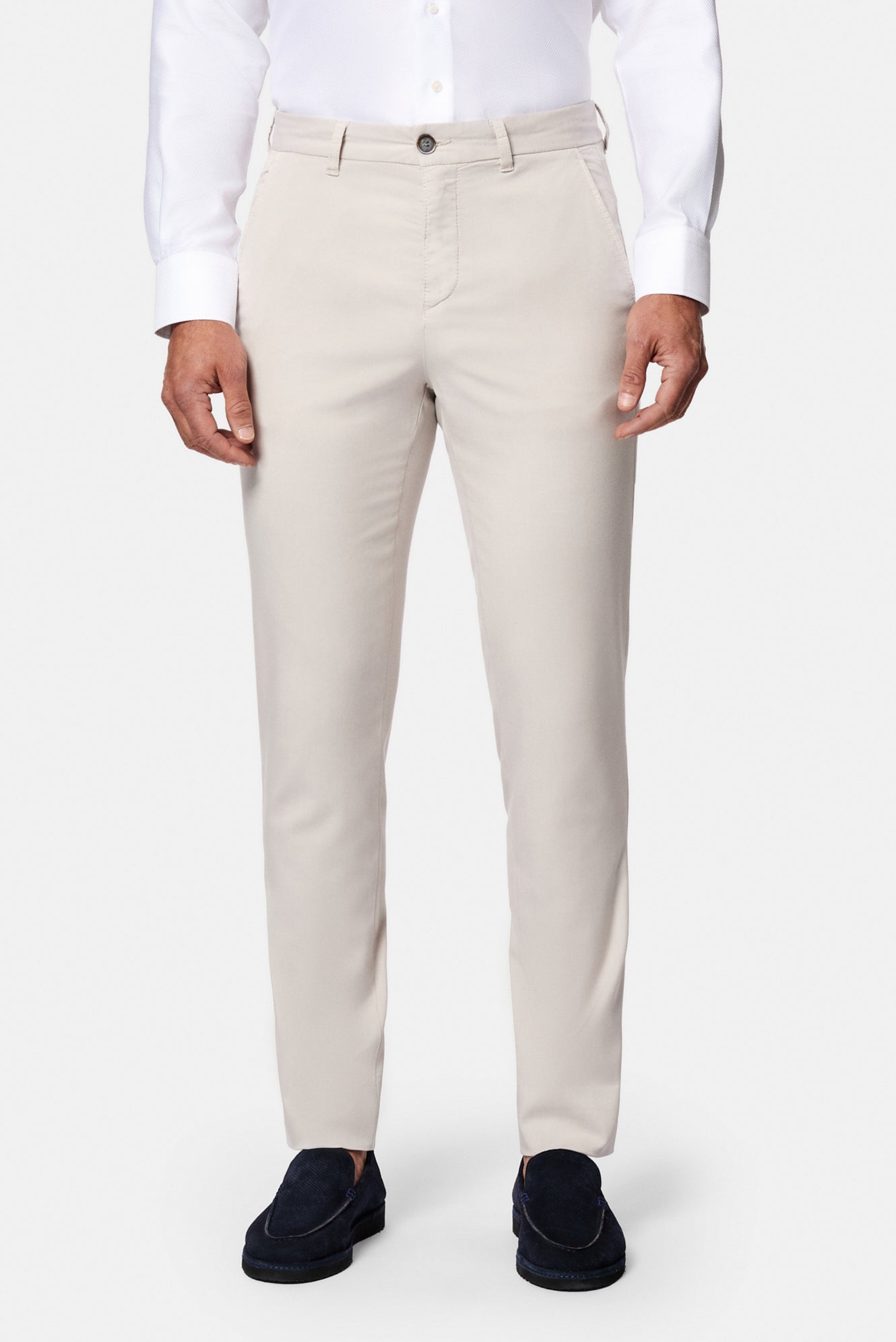 Taş Slim Fit Dar Kesim Modal Karışımlı Likralı Yan Cepli Kanvas / Chino Pantolon