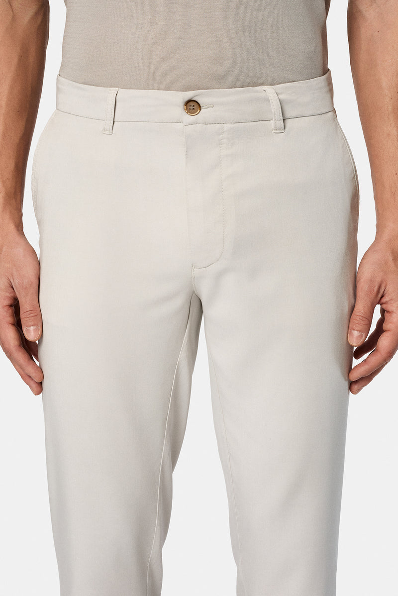 Ta? 7 Drop Slim Fit Dar Kesim Modal Kar???ml? Yandan Cep Kanvas / Chino Pantolon-Abdullah Ki??l?