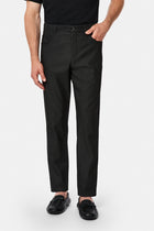 Siyah Regular Fit Standart Kesim Lyocell Karışımlı 5 Cep Kanvas / Chino Pantolon