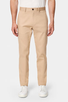 Orta Bej Regular Fit Standart Kesim Yan Cepli Pamuklu Likralı Kanvas / Chino Pantolon