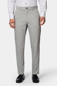 Orta Gri Regular Fit Standart Kesim Yan Cepli Pamuklu Likralı Kanvas / Chino Pantolon