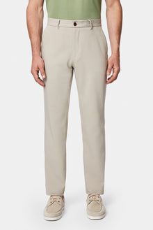 Orta Bej Regular Fit Standart Kesim Yan Cepli Pamuklu Likralı Kanvas / Chino Pantolon