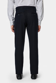 Koyu Lacivert Regular Fit Standart Kesim Yan Cepli Lyocell Pamuk Karışımlı Kanvas / Chino Pantolon