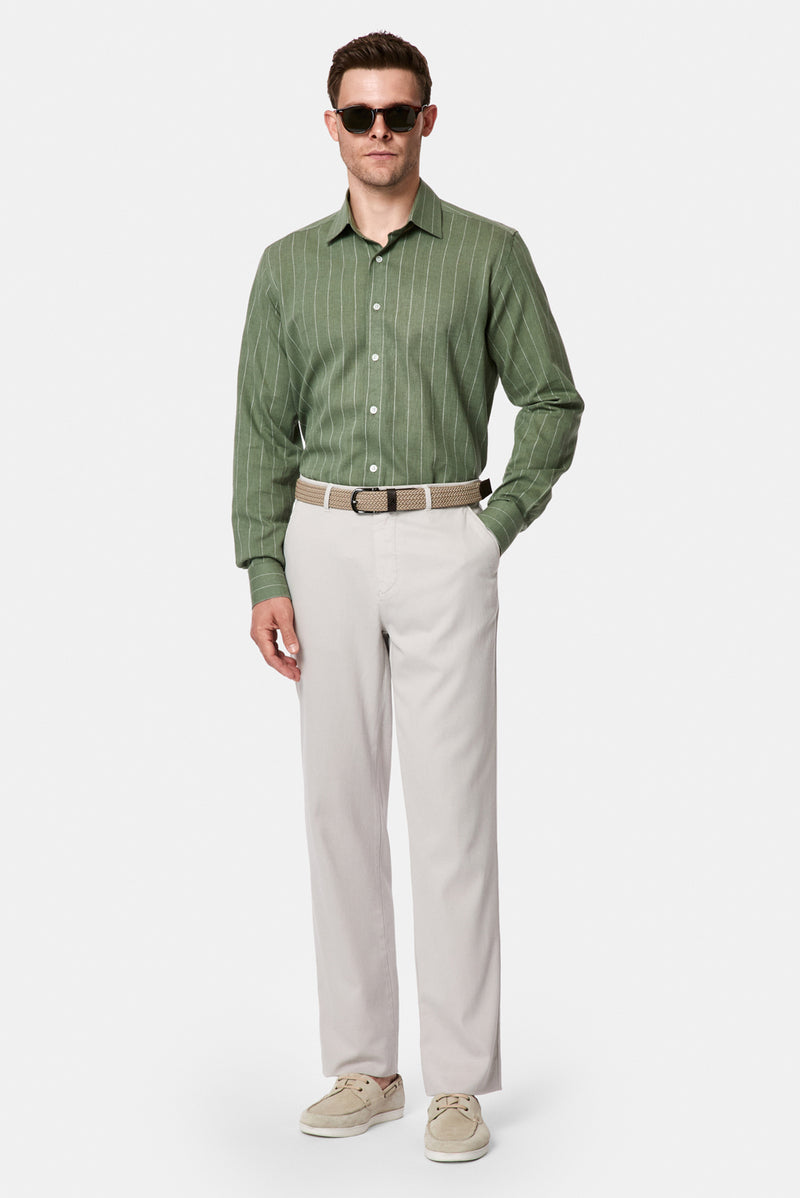 Taş Relaxed Fit Rahat Kesim Lyocell Karışımlı Yan Cepli Kanvas / Chino Pantolon