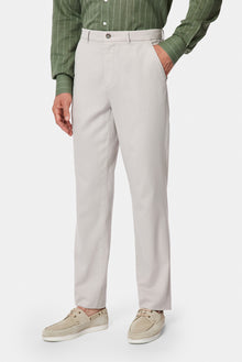 Taş Relaxed Fit Rahat Kesim Lyocell Karışımlı Yan Cepli Kanvas / Chino Pantolon