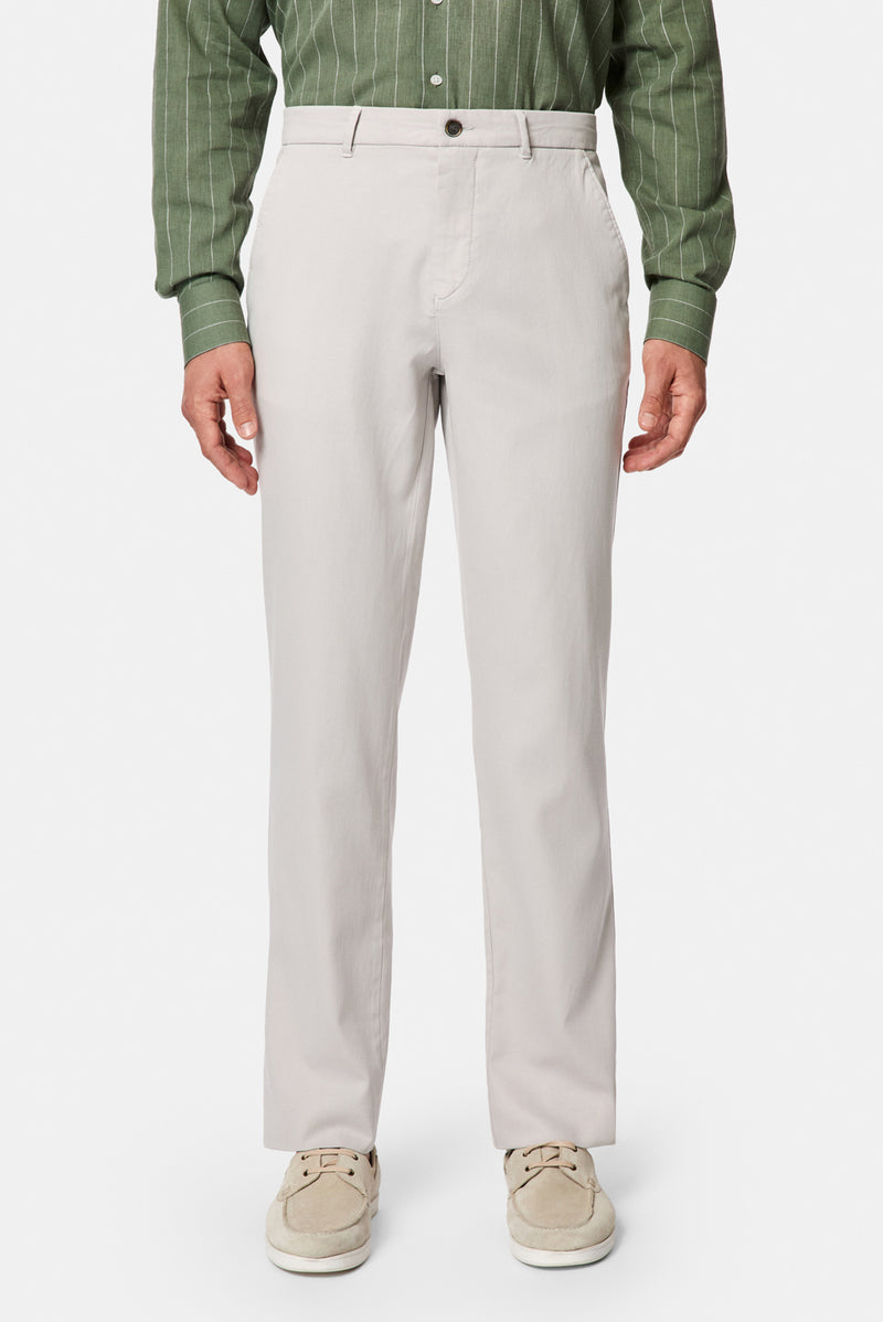 Taş Relaxed Fit Rahat Kesim Lyocell Karışımlı Yan Cepli Kanvas / Chino Pantolon