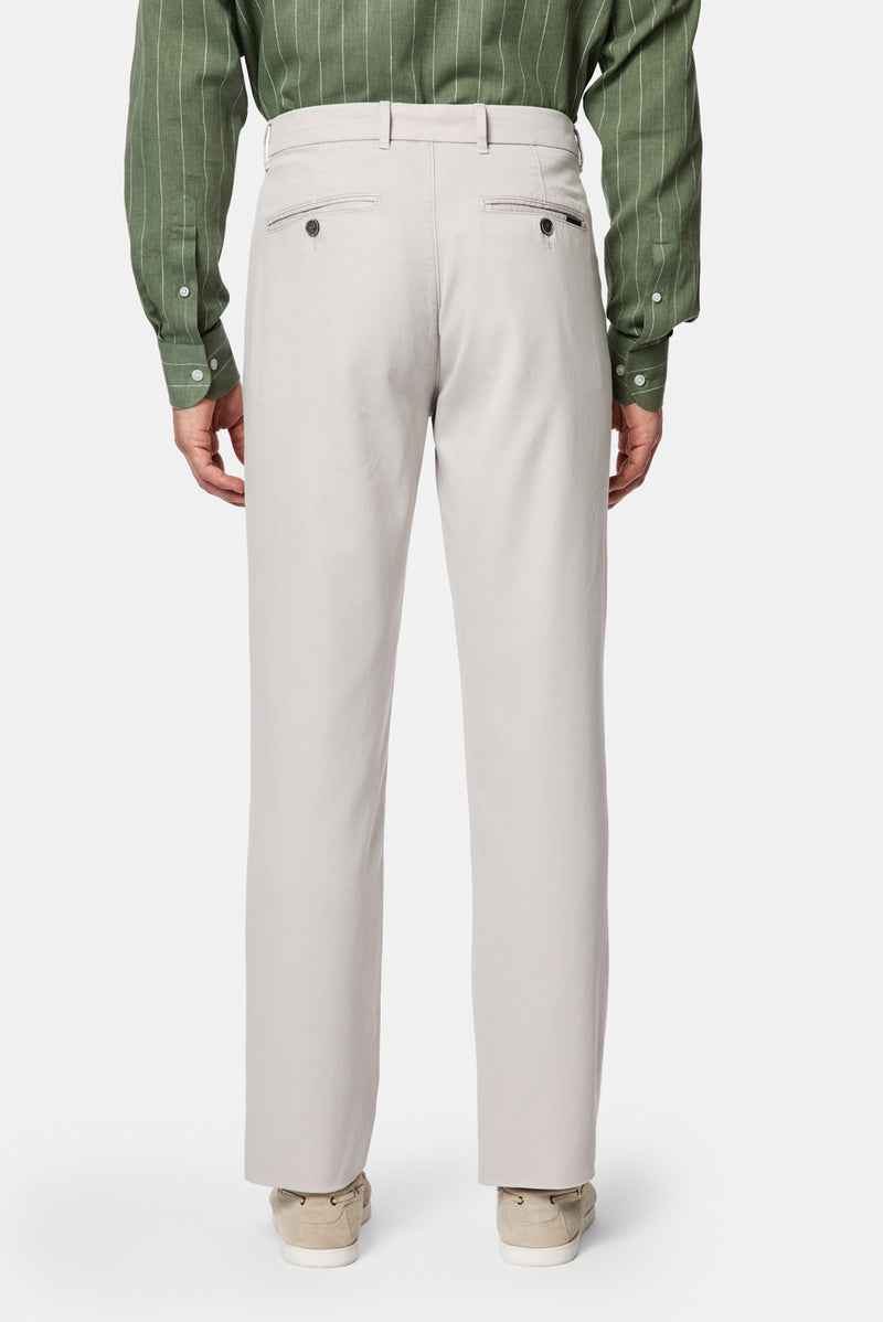 Taş Relaxed Fit Rahat Kesim Lyocell Karışımlı Yan Cepli Kanvas / Chino Pantolon