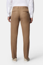 Orta Bej Slim Fit Dar Kesim Lyocell Karışımlı Yan Cepli Kanvas / Chino Pantolon