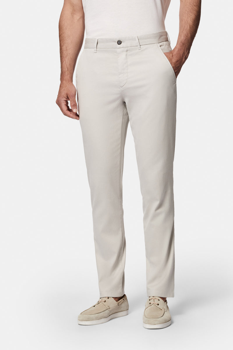 Taş Slim Fit Dar Kesim Lyocell Karışımlı Yan Cepli Kanvas / Chino Pantolon