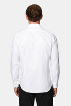 Beyaz Uzun Kol Slim Fit Klasik Desenli %100 Pamuk Gömlek