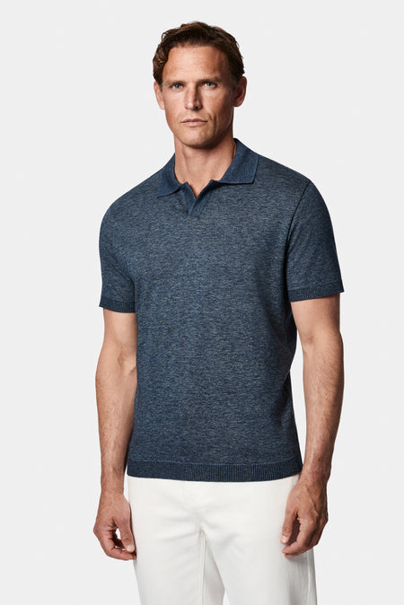 İndigo Regular Fit Polo Yaka Nakışlı %100 Pamuk Merserize T-shirt