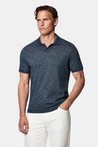İndigo Regular Fit Polo Yaka Nakışlı %100 Pamuk Merserize T-shirt