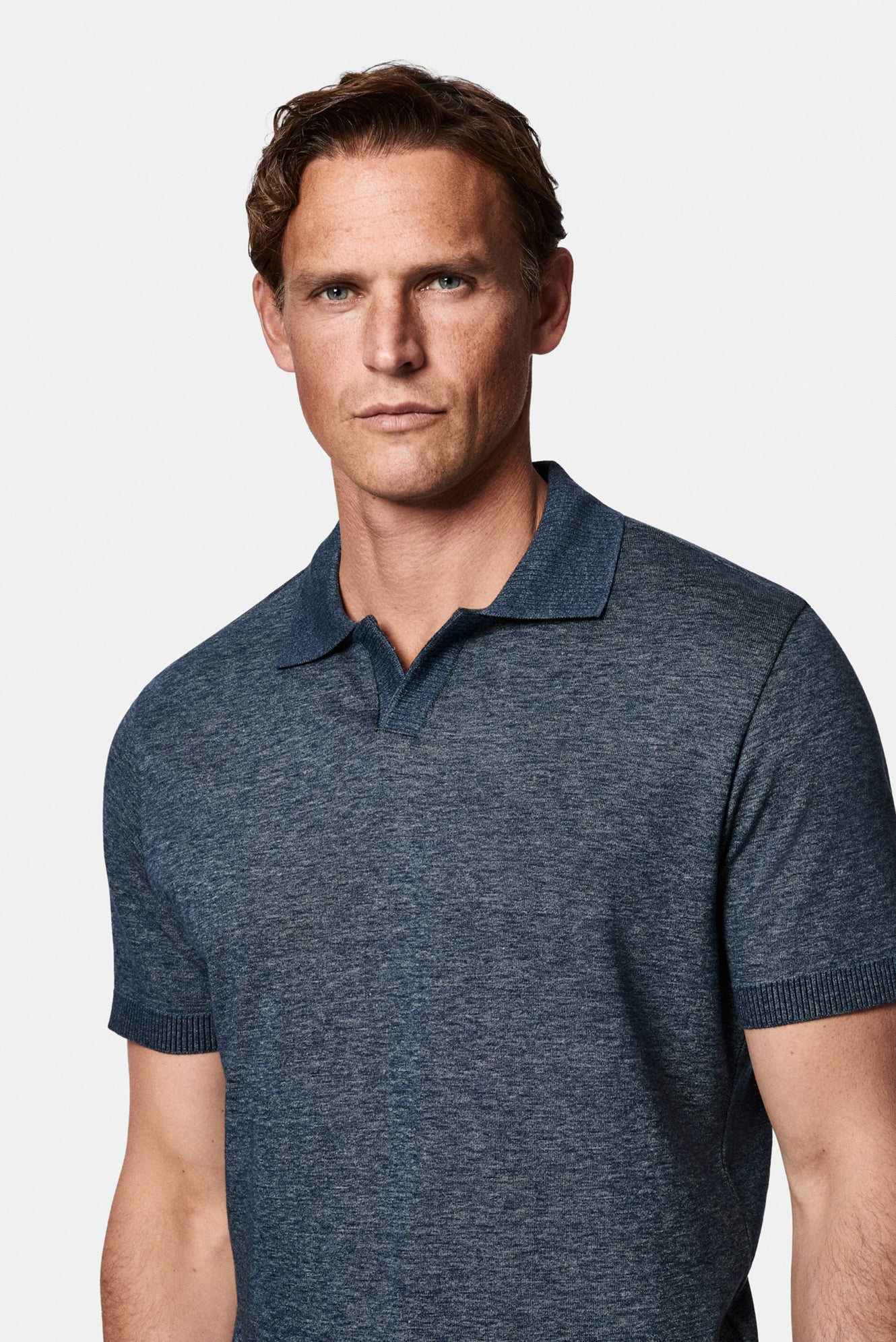 İndigo Regular Fit Polo Yaka Nakışlı %100 Pamuk Merserize T-shirt