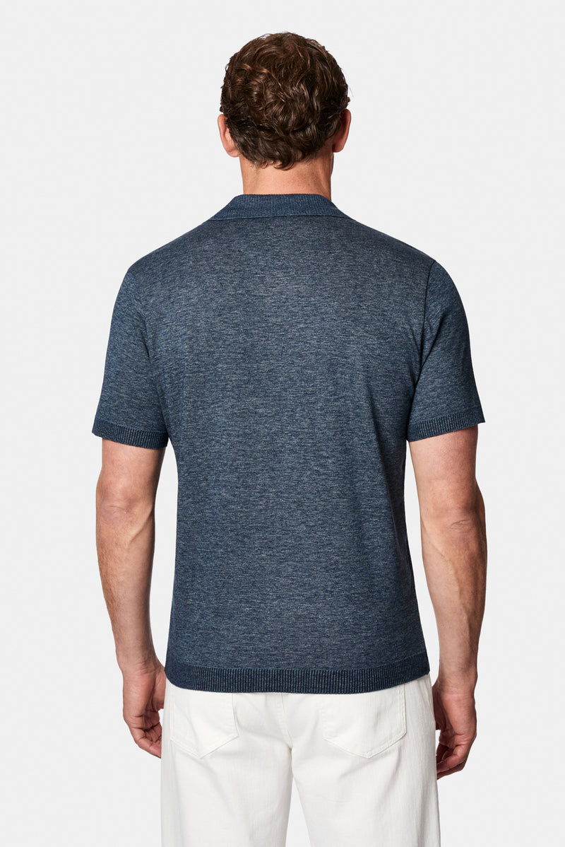 İndigo Regular Fit Polo Yaka Nakışlı %100 Pamuk Merserize T-shirt