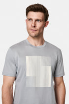 Taş Bisiklet Yaka Regular Fit Baskılı %100 Pamuk Merserize T-shirt