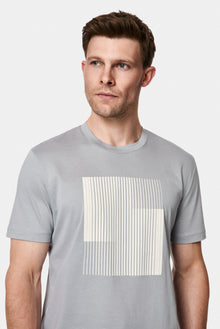 Taş Bisiklet Yaka Regular Fit Baskılı %100 Pamuk Merserize T-shirt