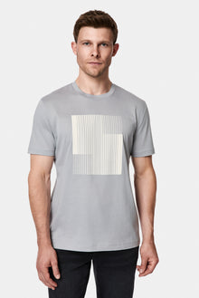 Taş Bisiklet Yaka Regular Fit Baskılı %100 Pamuk Merserize T-shirt