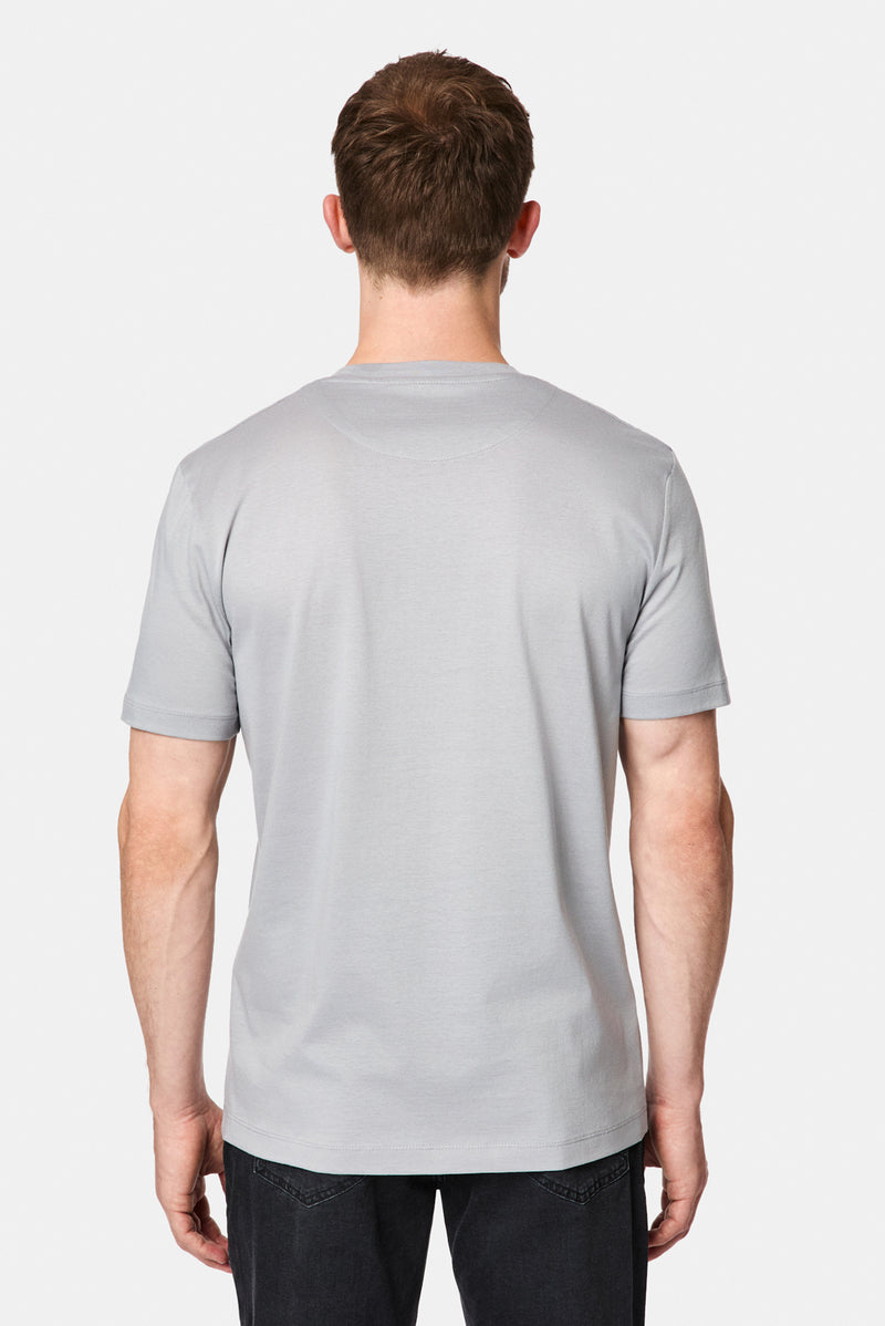 Taş Bisiklet Yaka Regular Fit Baskılı %100 Pamuk Merserize T-shirt