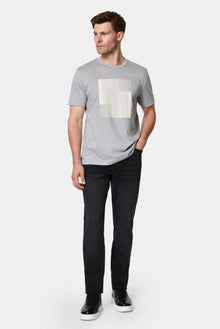 Taş Bisiklet Yaka Regular Fit Baskılı %100 Pamuk Merserize T-shirt