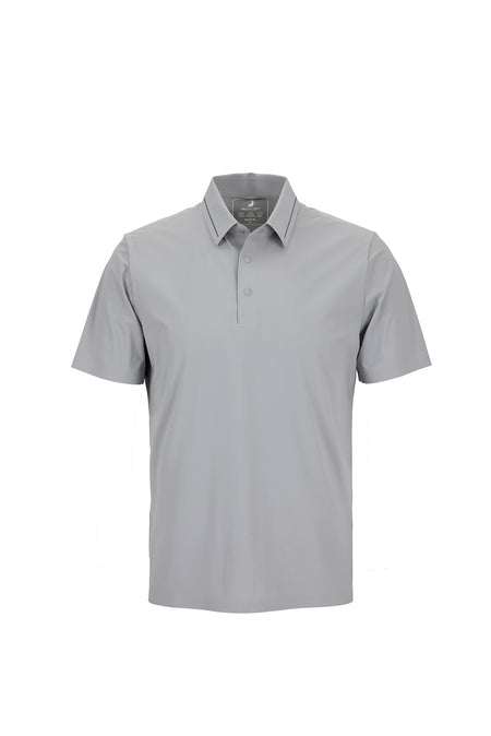 Orta Gri Regular Fit Esnek İz Yapmayan Dikişsiz Polo Yaka T-shirt
