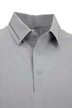 Orta Gri Regular Fit Esnek İz Yapmayan Dikişsiz Polo Yaka T-shirt