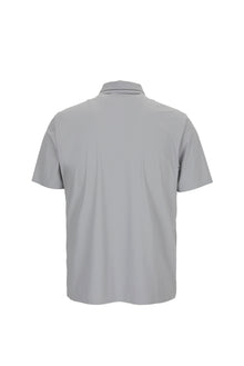 Orta Gri Regular Fit Esnek İz Yapmayan Dikişsiz Polo Yaka T-shirt