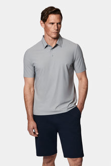 Orta Gri Çıtçıtlı Polo Yaka Regular Fit Esnek İz Yapmayan Dikişsiz T-shirt