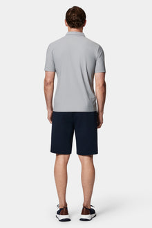Orta Gri Çıtçıtlı Polo Yaka Regular Fit Esnek İz Yapmayan Dikişsiz T-shirt