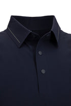 Orta Lacivert Regular Fit Esnek İz Yapmayan Dikişsiz Polo Yaka T-shirt