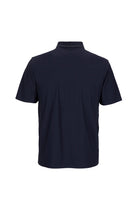 Orta Lacivert Regular Fit Esnek İz Yapmayan Dikişsiz Polo Yaka T-shirt