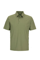 Orta Haki Regular Fit Esnek İz Yapmayan Dikişsiz Polo Yaka T-shirt