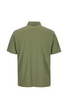 Orta Haki Regular Fit Esnek İz Yapmayan Dikişsiz Polo Yaka T-shirt