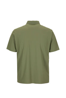 Orta Haki Regular Fit Esnek İz Yapmayan Dikişsiz Polo Yaka T-shirt
