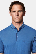 İndigo Regular Fit Düğmeli Polo Yaka Desenli Nakışlı Cepli Pamuklu T-shirt