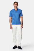 İndigo Regular Fit Düğmeli Polo Yaka Desenli Nakışlı Cepli Pamuklu T-shirt