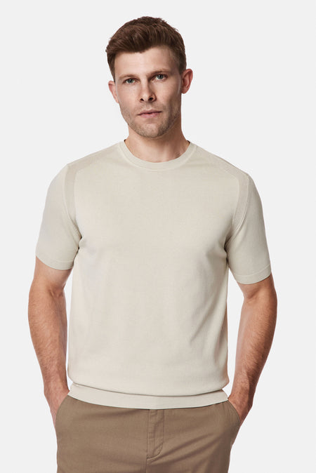 Taş Bisiklet Yaka Regular Fit Örme T-shirt