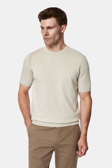 Taş Bisiklet Yaka Regular Fit Örme T-shirt