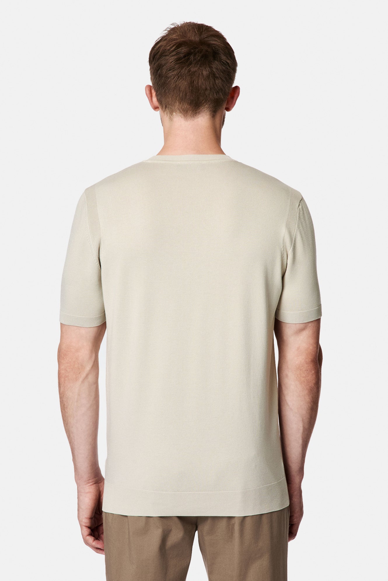 Taş Bisiklet Yaka Regular Fit Örme T-shirt