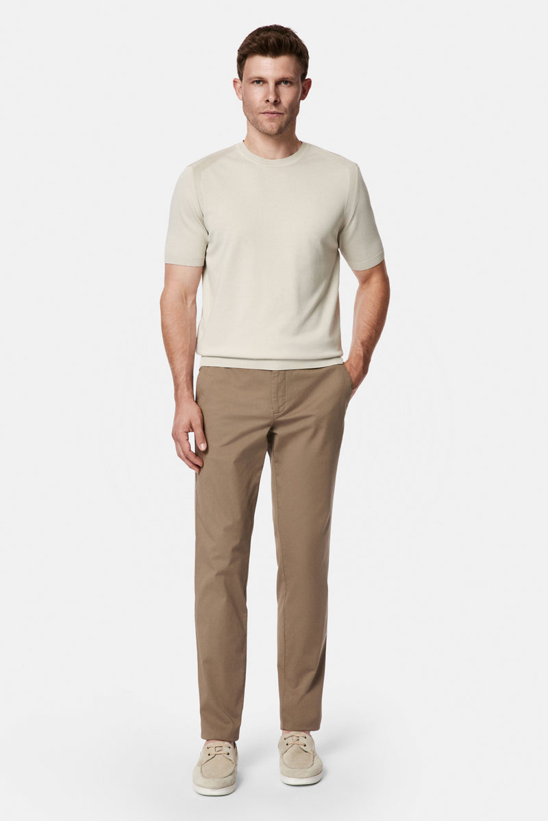 Taş Bisiklet Yaka Regular Fit Örme T-shirt