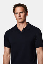 Koyu Lacivert Regular Fit Polo Yaka Örme T-shirt