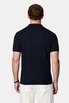 Koyu Lacivert Regular Fit Polo Yaka Örme T-shirt