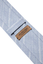 Açık Mavi Çizgili İpek Kravat