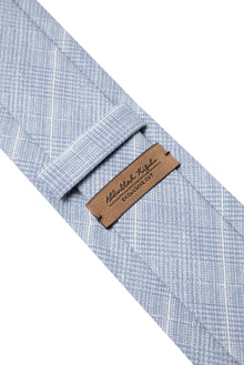 Açık Mavi Çizgili İpek Kravat