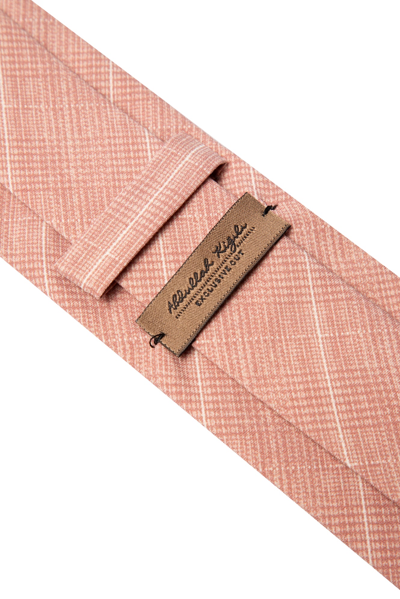 Pembe Çizgili İpek Kravat