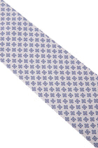 Lila Desenli İpek Kravat