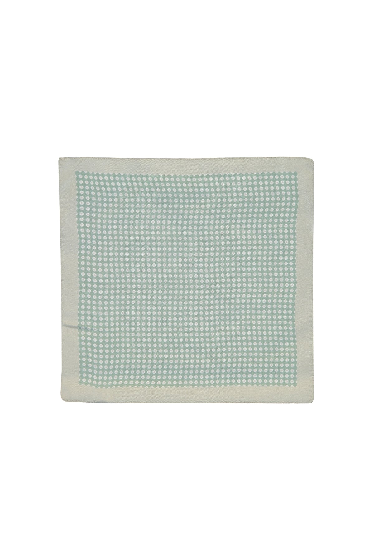 Mint Yeşili Desenli Mendil (33*33)